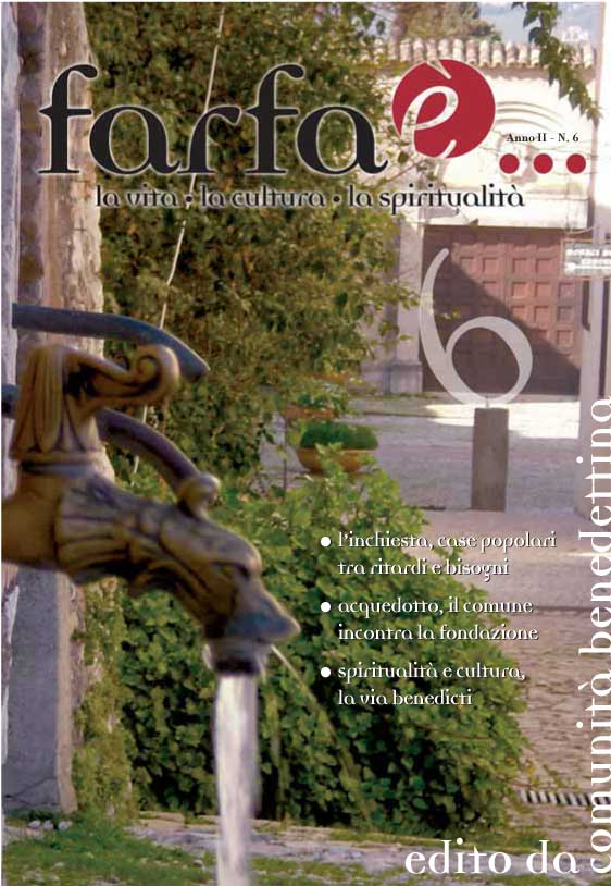 Copertina della rivista anno II n. 6 marzo - 2008