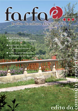 Copertina della rivista anno III n. 13 giugno - 2009
