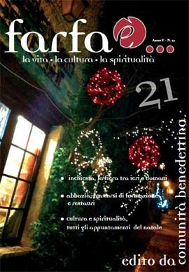 Copertina della rivista anno V n. 21 dicembre - 2011